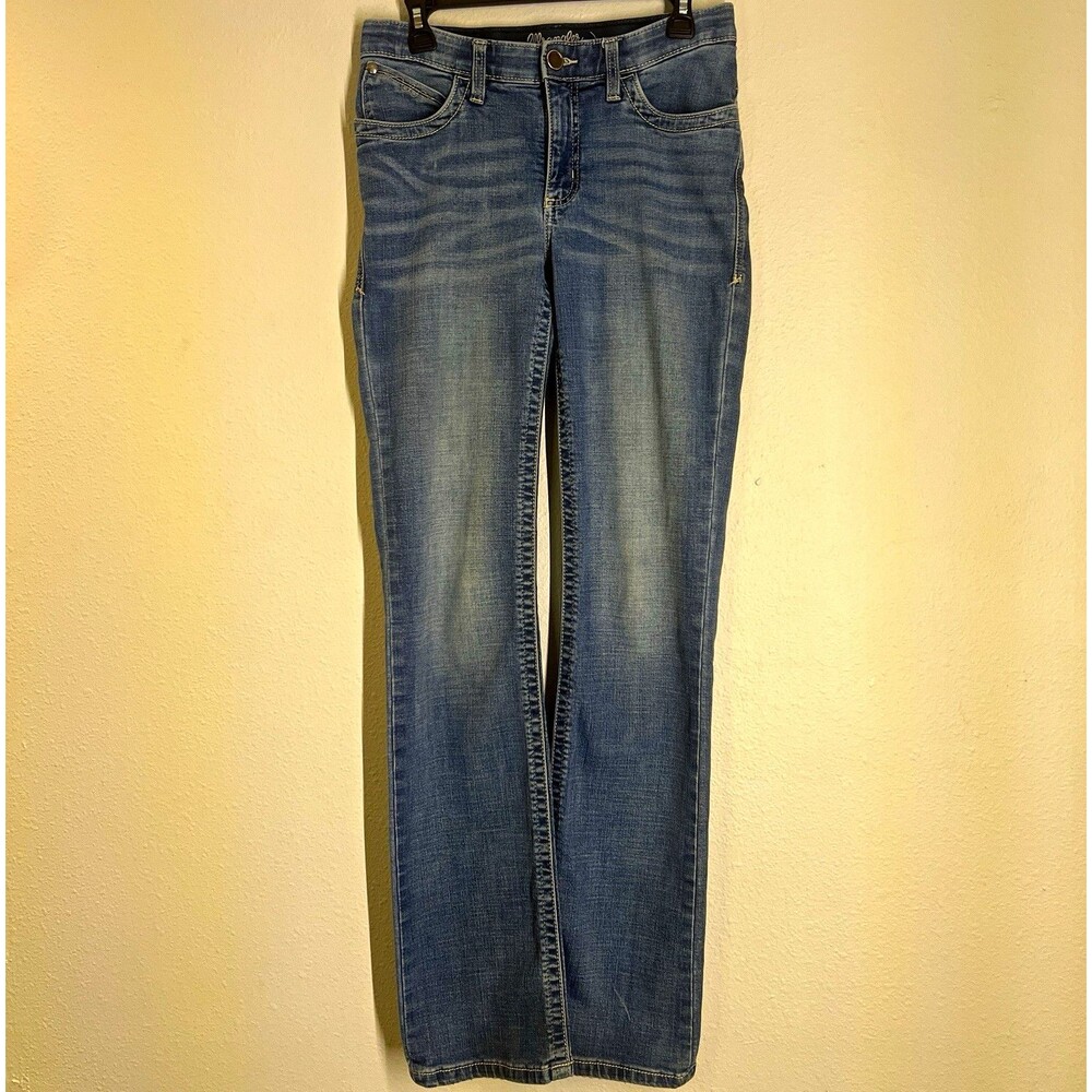 Wrangler Women’s Jeans Ultimate Riding Medium Wash Straight Mid Rise Size 7